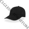 Berretto baseball cotone nero